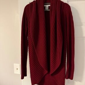 open cashmere cardigan
